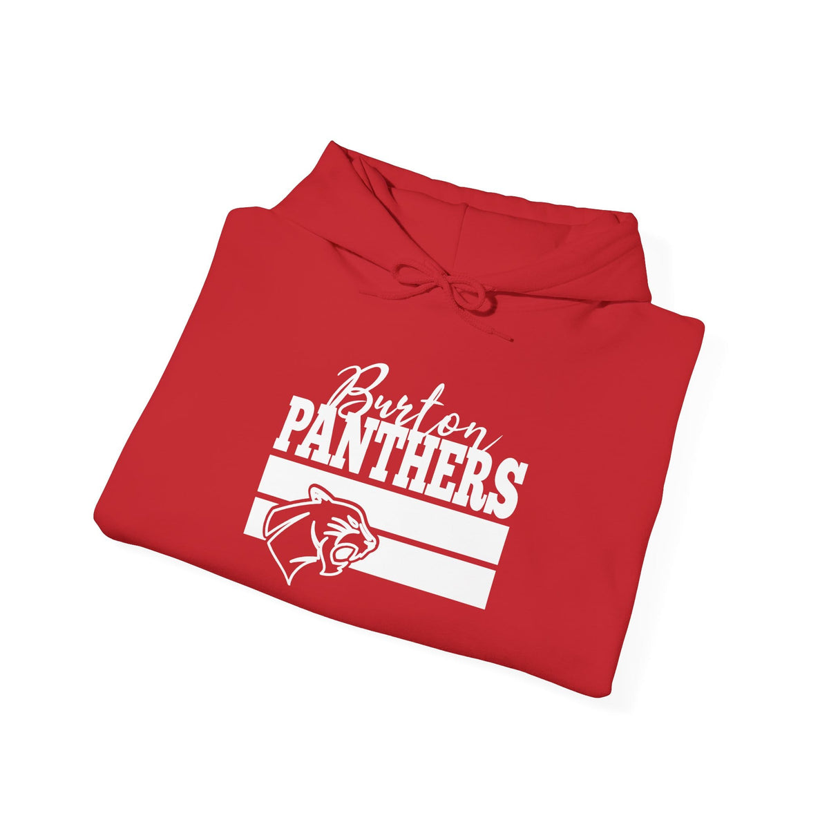 Burton Panthers w/Mascot & Stripes Adult Heavy Blend™ Hooded Sweatshirt