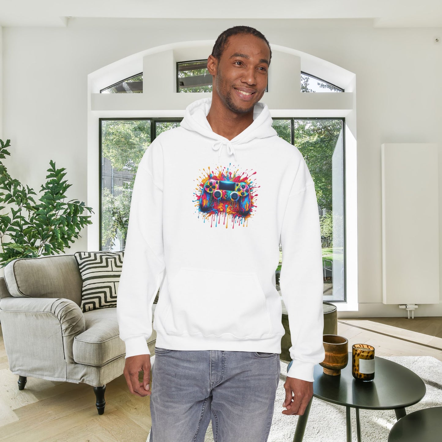 Colorful Game Controller Heavy Blend™ Hooded Sweatshirt