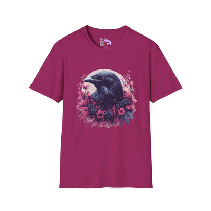 Floral Raven Adult T-shirt