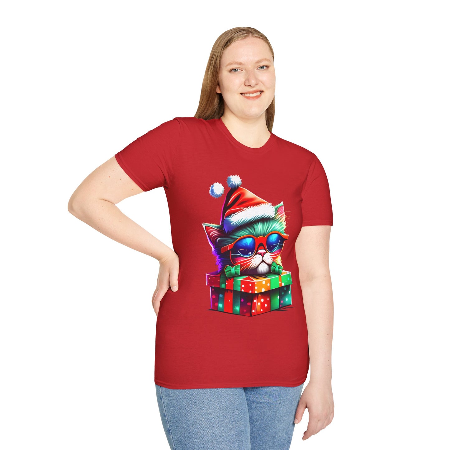 Christmas Kitten w/Gift T-shirt