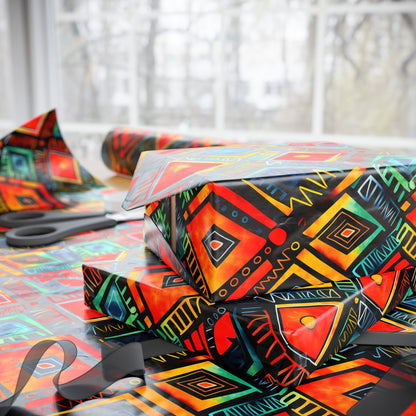 Abundance Rhythm Kwanzaa Wrapping Paper