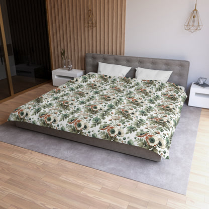 Whimsy In Bloom Microfiber Duvet Cover