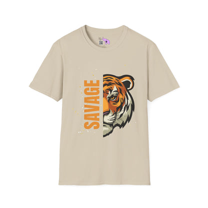 Savage Tiger Adult T-shirt