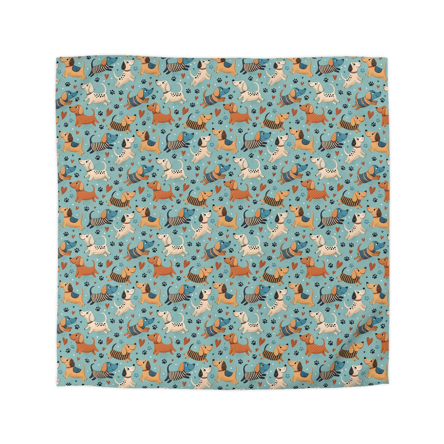 Dapper Doggies Microfiber Duvet Cover
