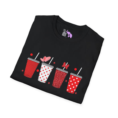 Cute Valentine Tumblers Adult T-shirt