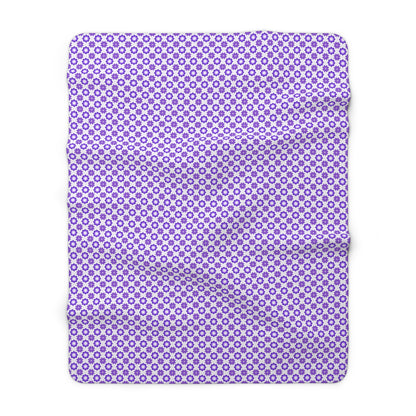 Purple Prism Garden Fleece Blanket