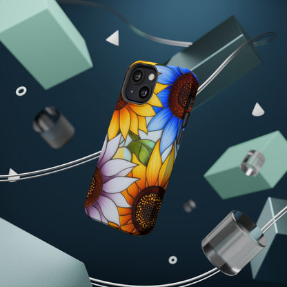 Colorful Sunflowers MagSafe® Compatible Tough Case for iPhone