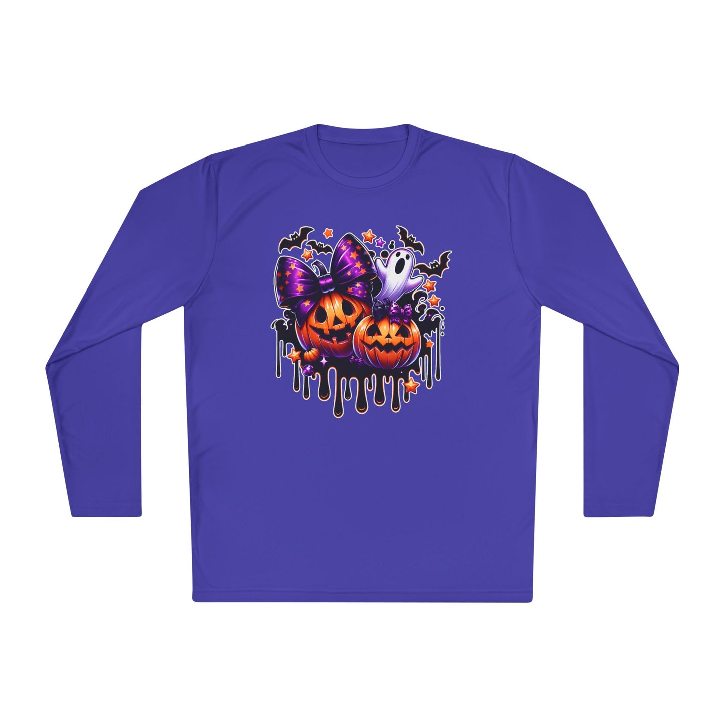 Bats Bows & Boos Adult Long Sleeve Tee