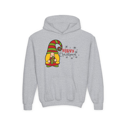 Merry Christmas Girl Gnome Youth Hoodie