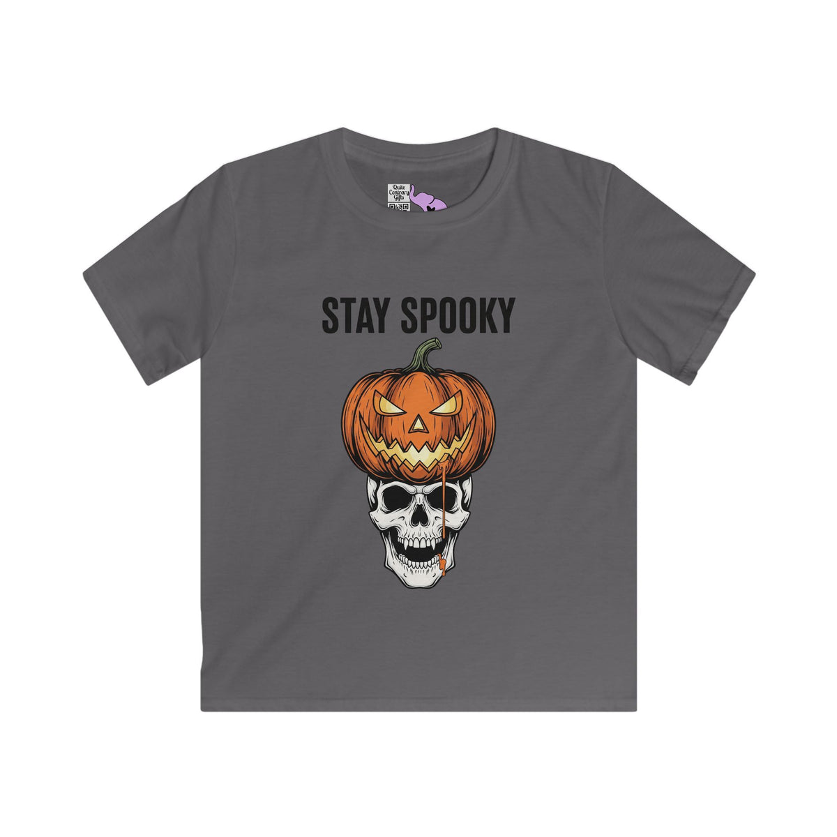 Stay Spooky (Pumpkin/Skull) Youth Softstyle Tee