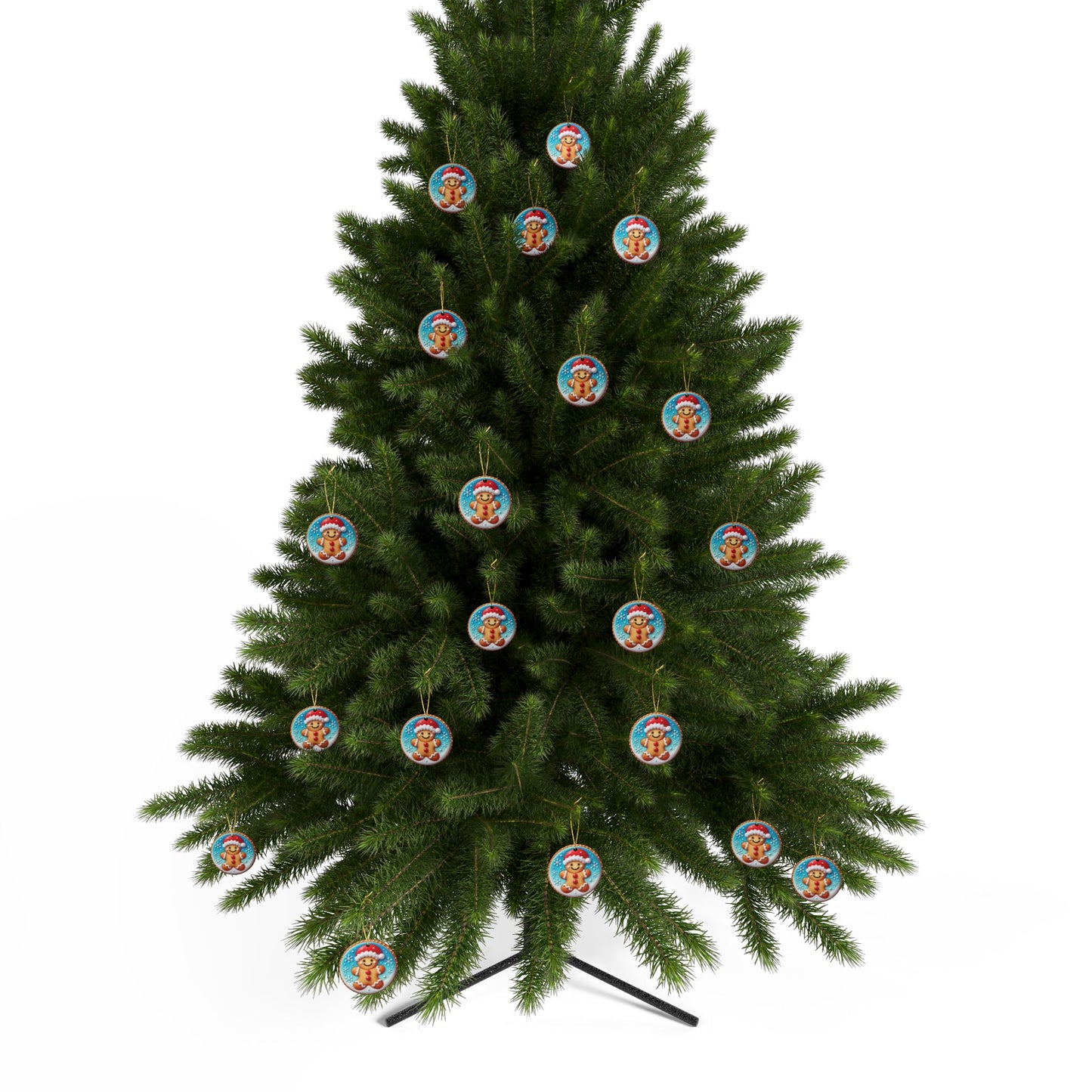 Jolly Gingerbread Ceramic Ornaments - Set (1-20 pcs)