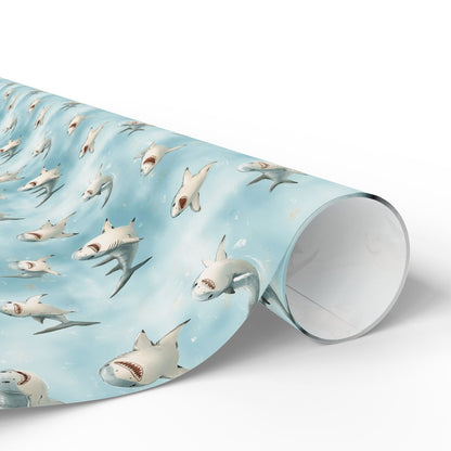 Cute Sharks Wrapping Paper