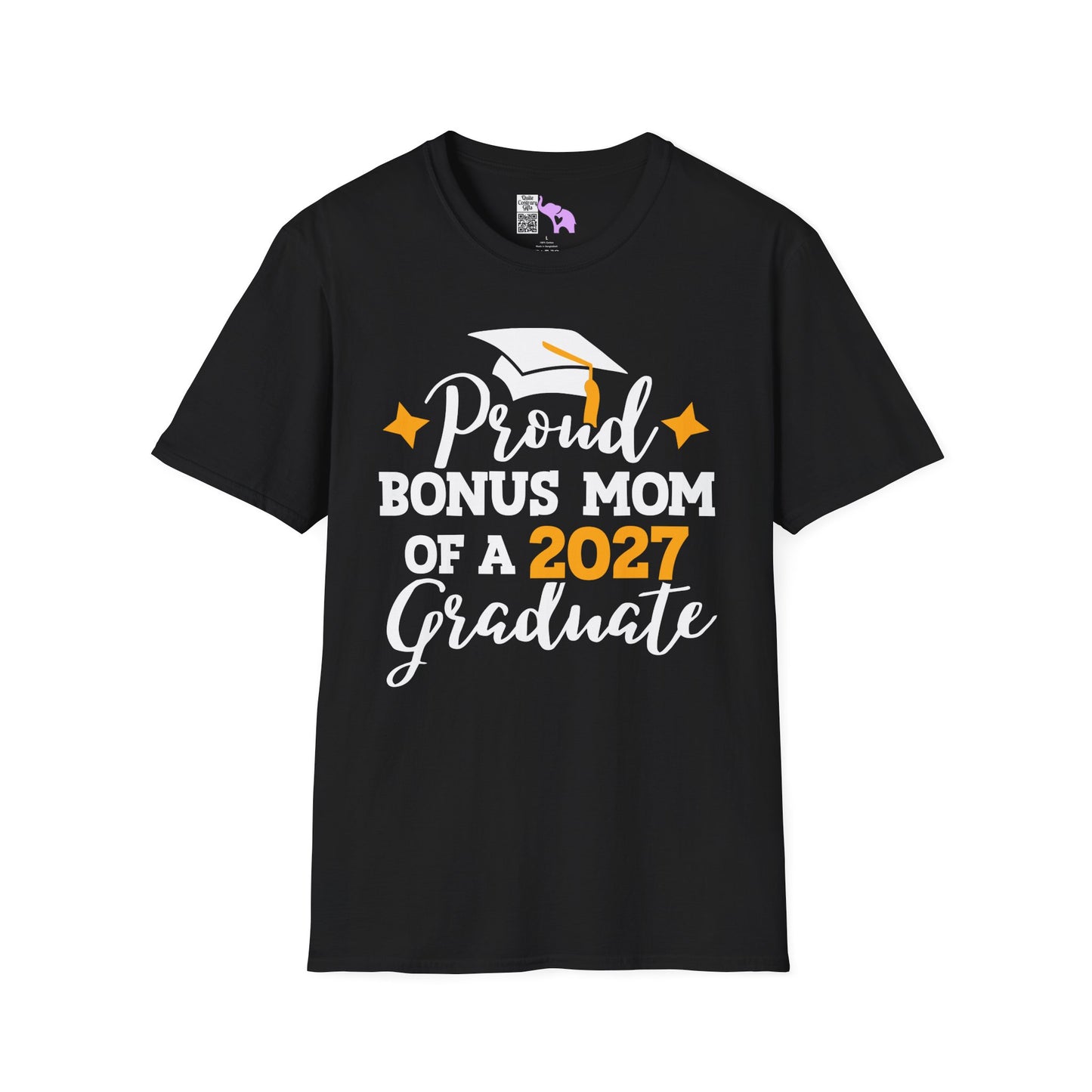 Proud Bonus Mom of a 2027 Graduate Adult T-shirt