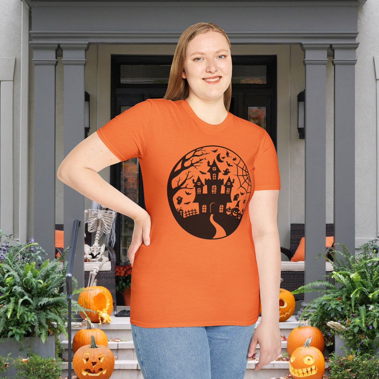 Haunted House on the Hill Adult T-shirt