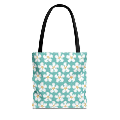 Tealberry Blooms Canvas Tote Bag