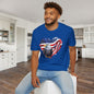 American Flag Heart w/Eagle Adult T-shirt