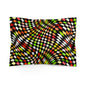Warped Yellow/Green Checkered Microfiber Pillow Sham