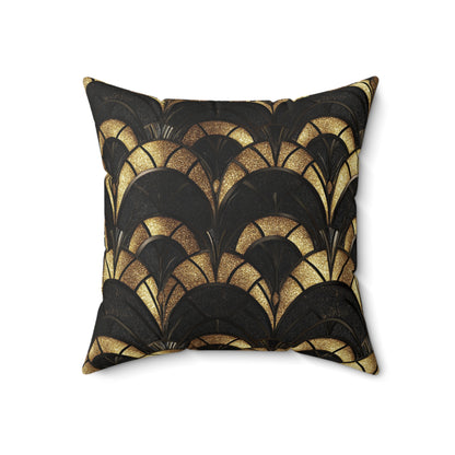 Gilded Elegance Throw Pillow