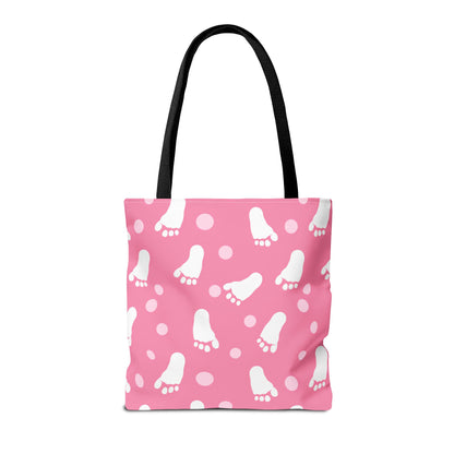 Baby Steps in Pink Canvas Tote Bag