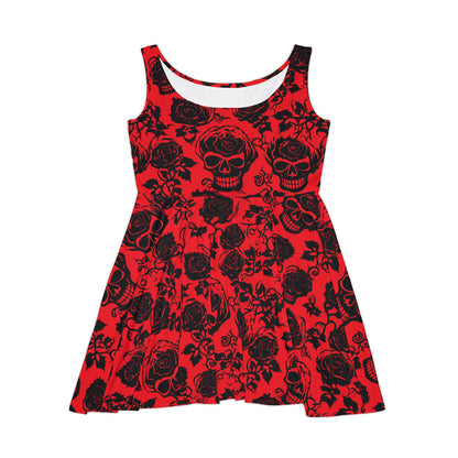 Crimson Masquerade Women's Skater Dress