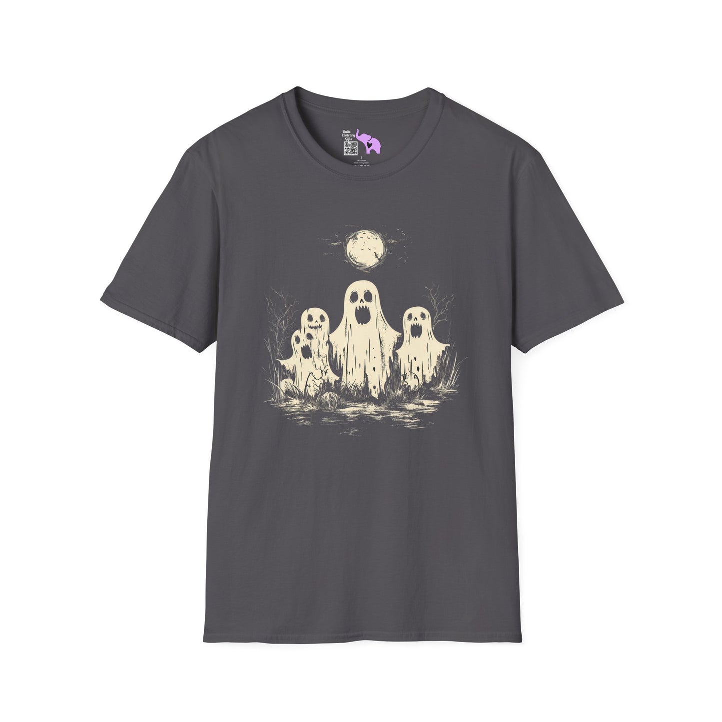 Creepy Ghost Trio Adult T-shirt