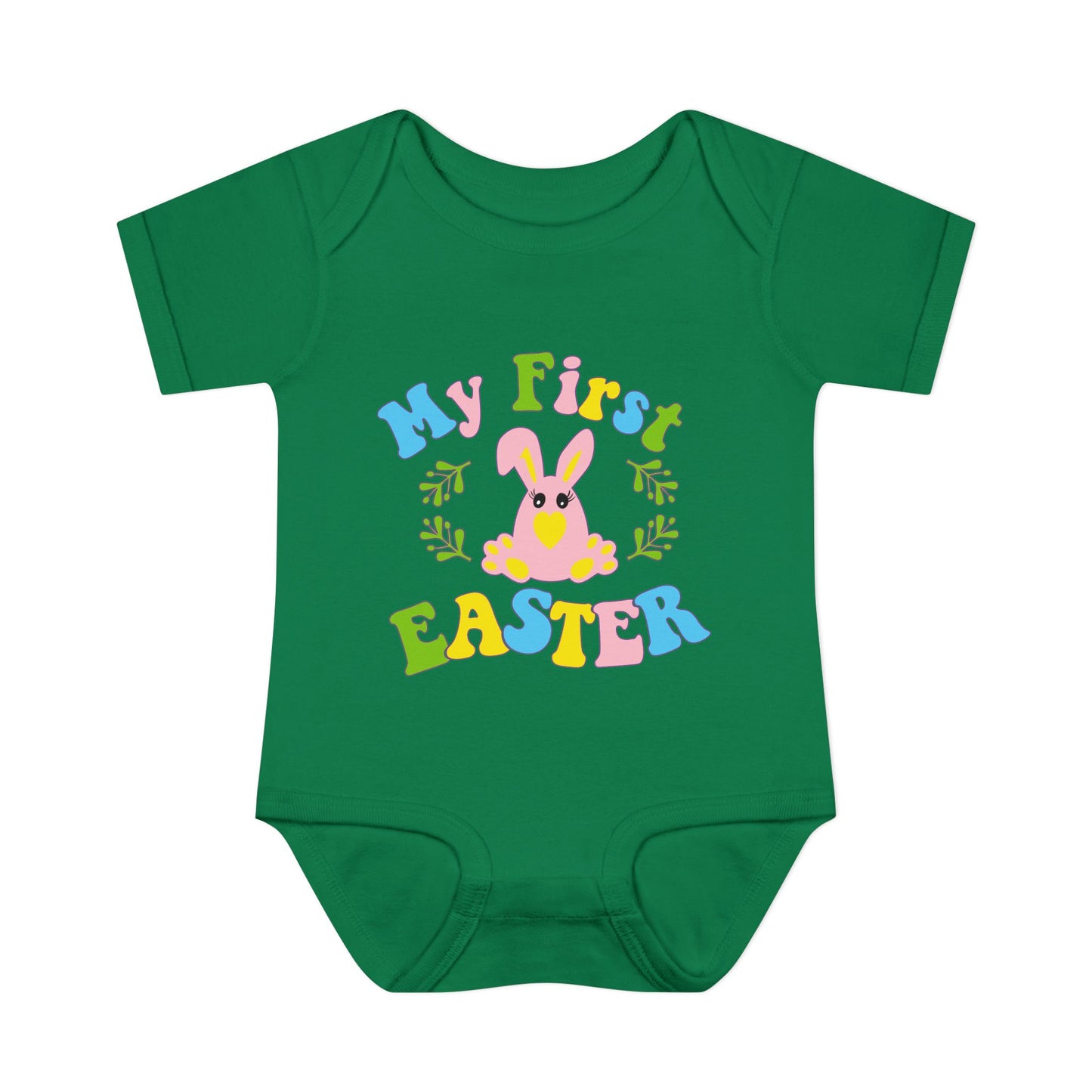 My First Easter (2) Infant Baby Rib Bodysuit