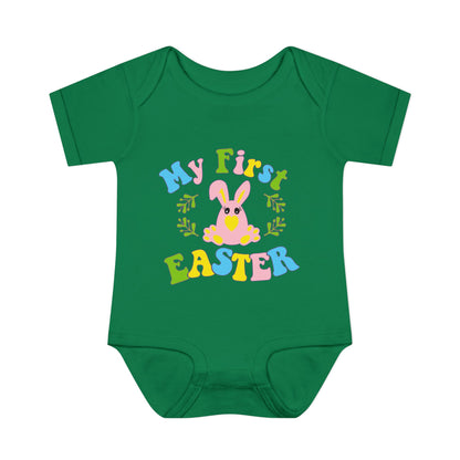 My First Easter (2) Infant Baby Rib Bodysuit