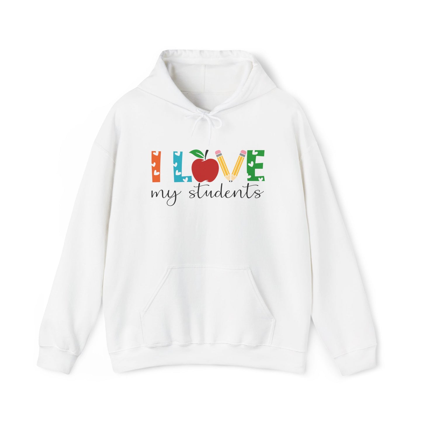 I Love My Students Heavy Blend™ Hooded Sweatshirt