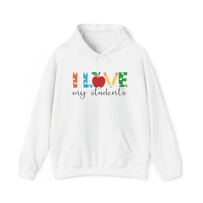 I Love My Students Heavy Blend™ Hooded Sweatshirt