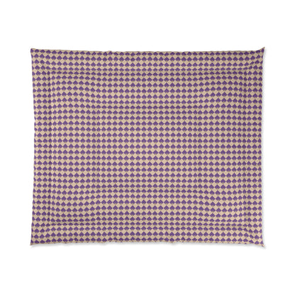 Diamond Bloom-Amethyst & Cream Comforter