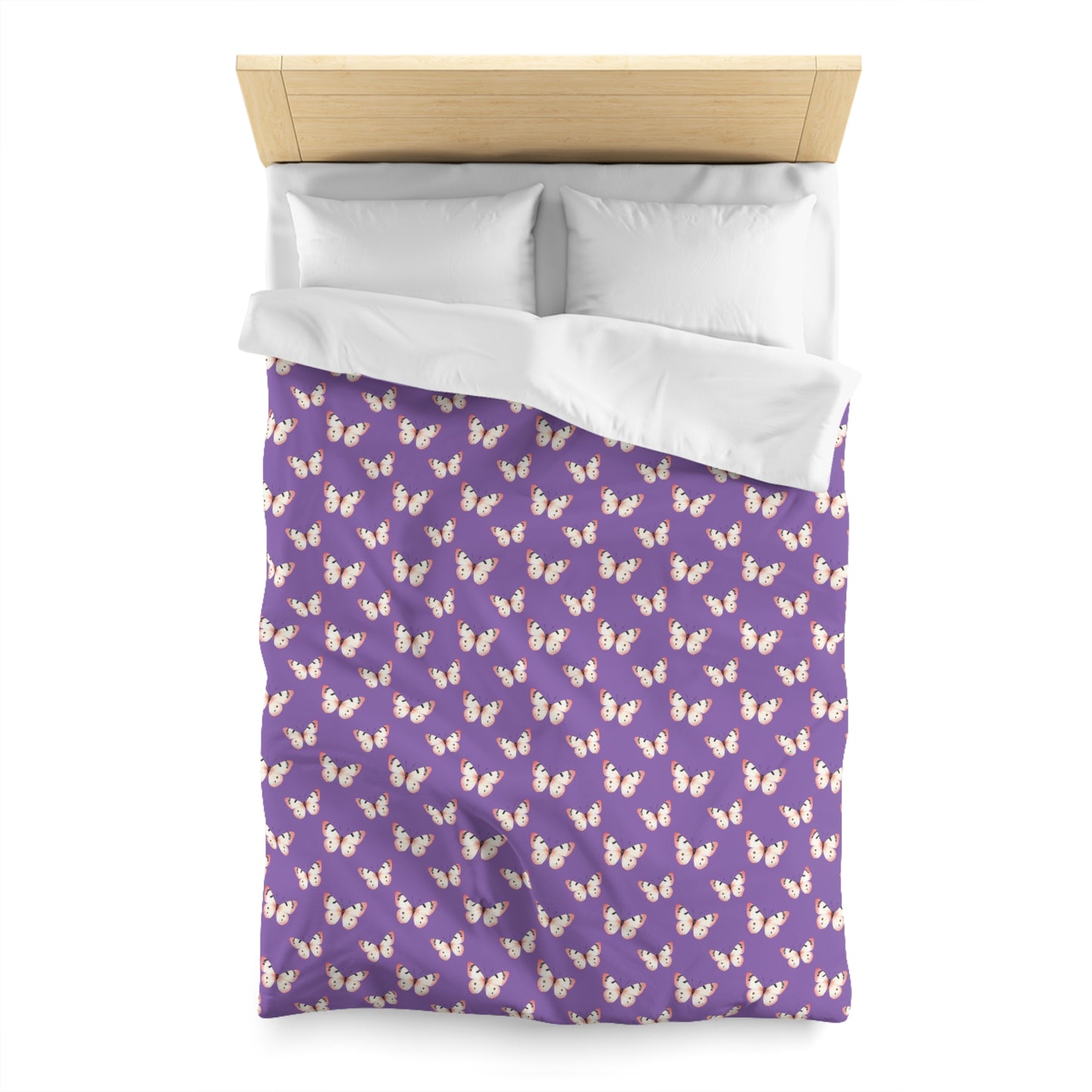 Lavender Flutter Microfiber Duvet Cover