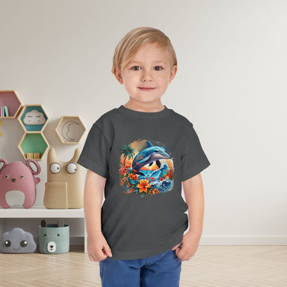 Tropical Dolphin Toddler Tee