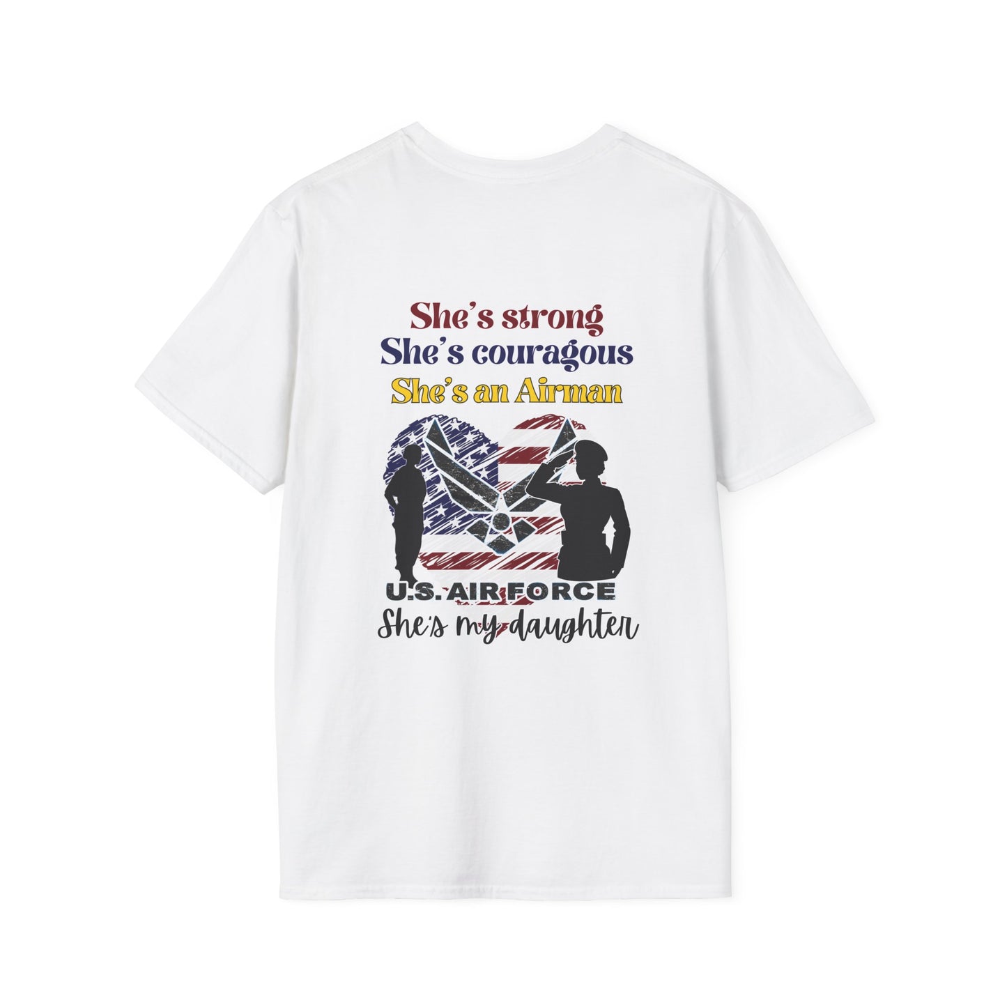 Proud Mom of US Navy Airman Daughter Adult T-shirt