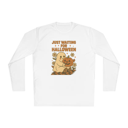 Just Waiting For Halloween Adult Long Sleeve Tee