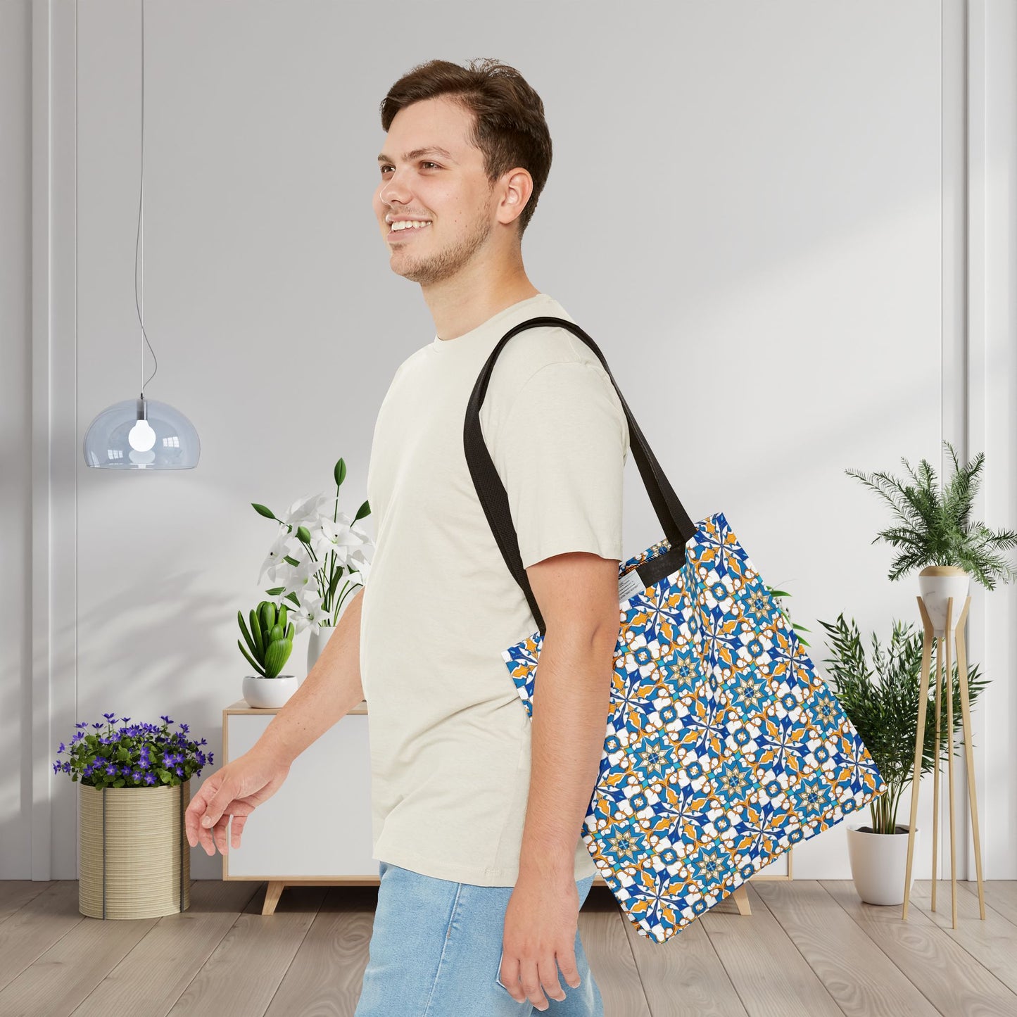 Talavera Sunburst Canvas Tote Bag