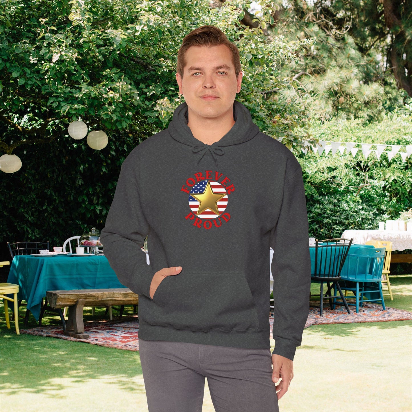 Gold Star Brother Heavy Blend™ Hooded Sweatshirt