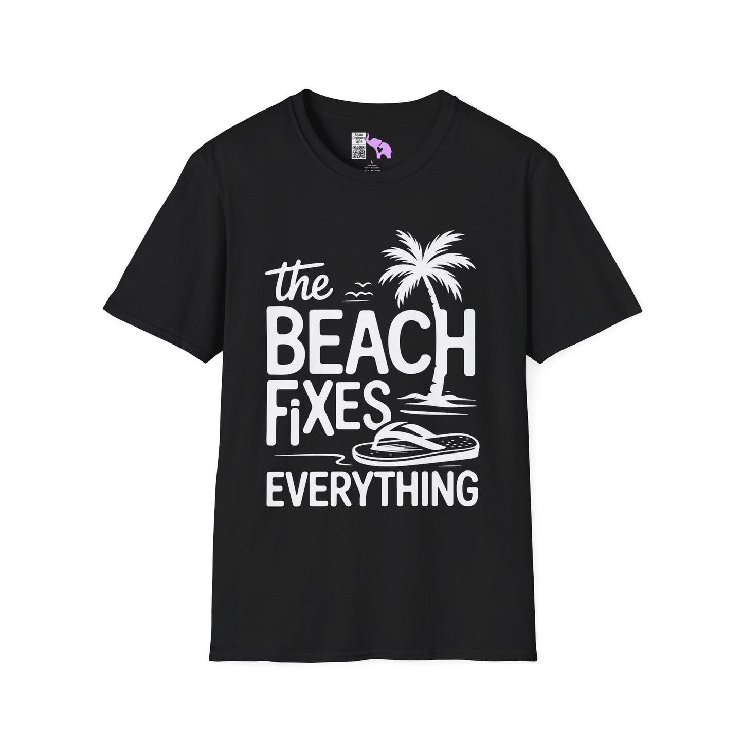 The Beach Fixes Everything Adult T-shirt