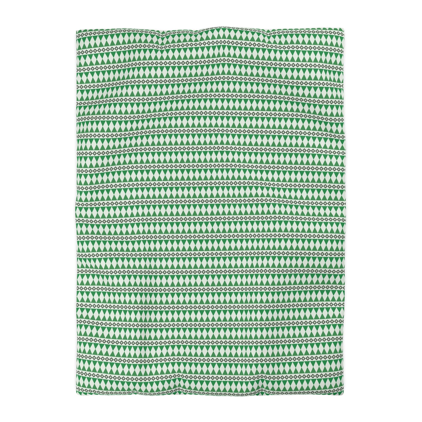 Moss Cairn Stripes Microfiber Duvet Cover