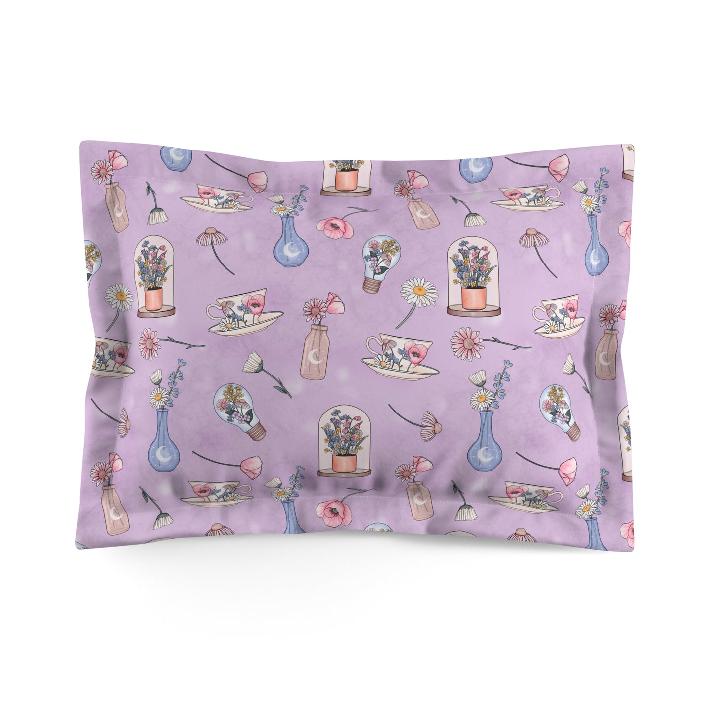 Lilac Meadow Keepsakes Microfiber Pillow Sham