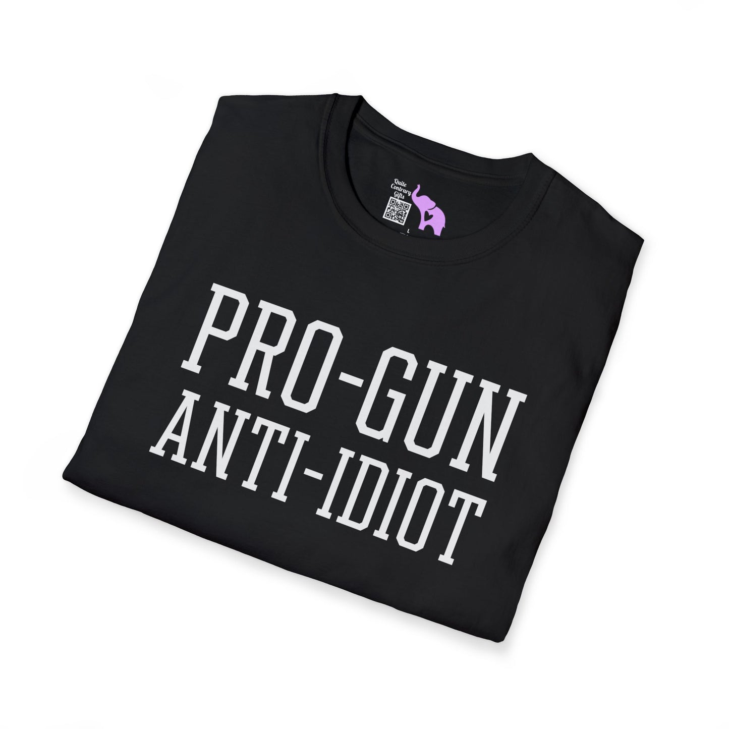 Pro-Gun Anti-Idiot Adult T-shirt