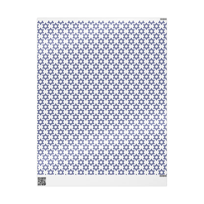 Star of David Hanukkah Wrapping Paper