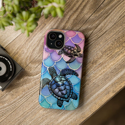 Sea Turtle Silhouette MagSafe® Compatible Tough Case for iPhone