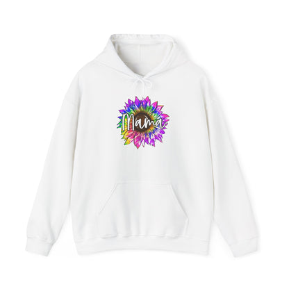 Mama Tie Dye Sunflower Heavy Blend™ Hooded Sweatshirt