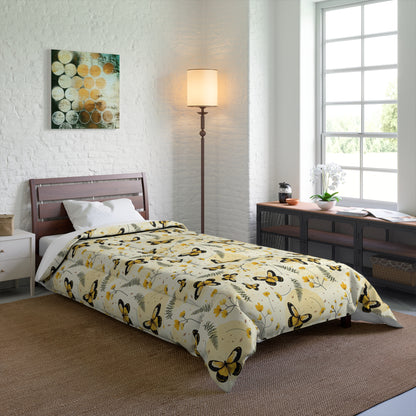 Sunlit Butterfly Bloom Comforter