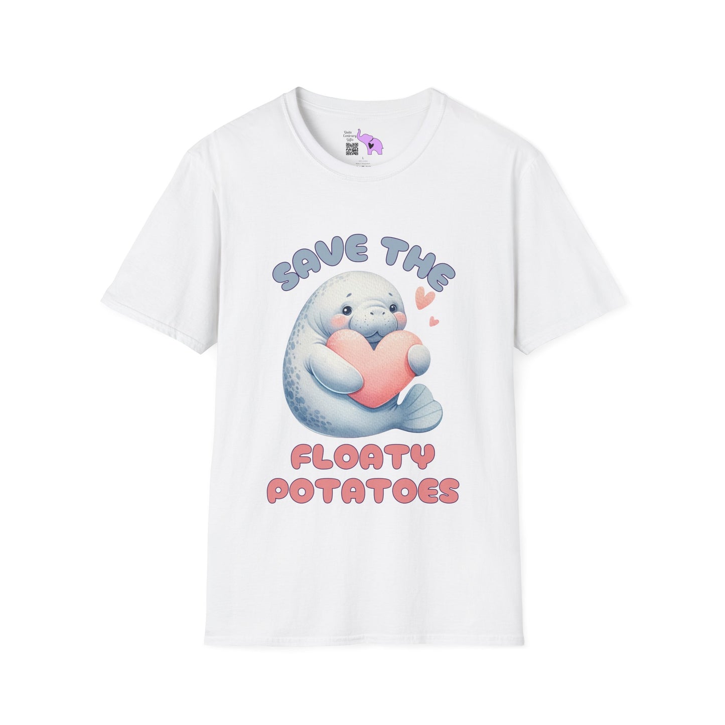 Save The Floaty Potatoes (Manatee) Adult T-shirt