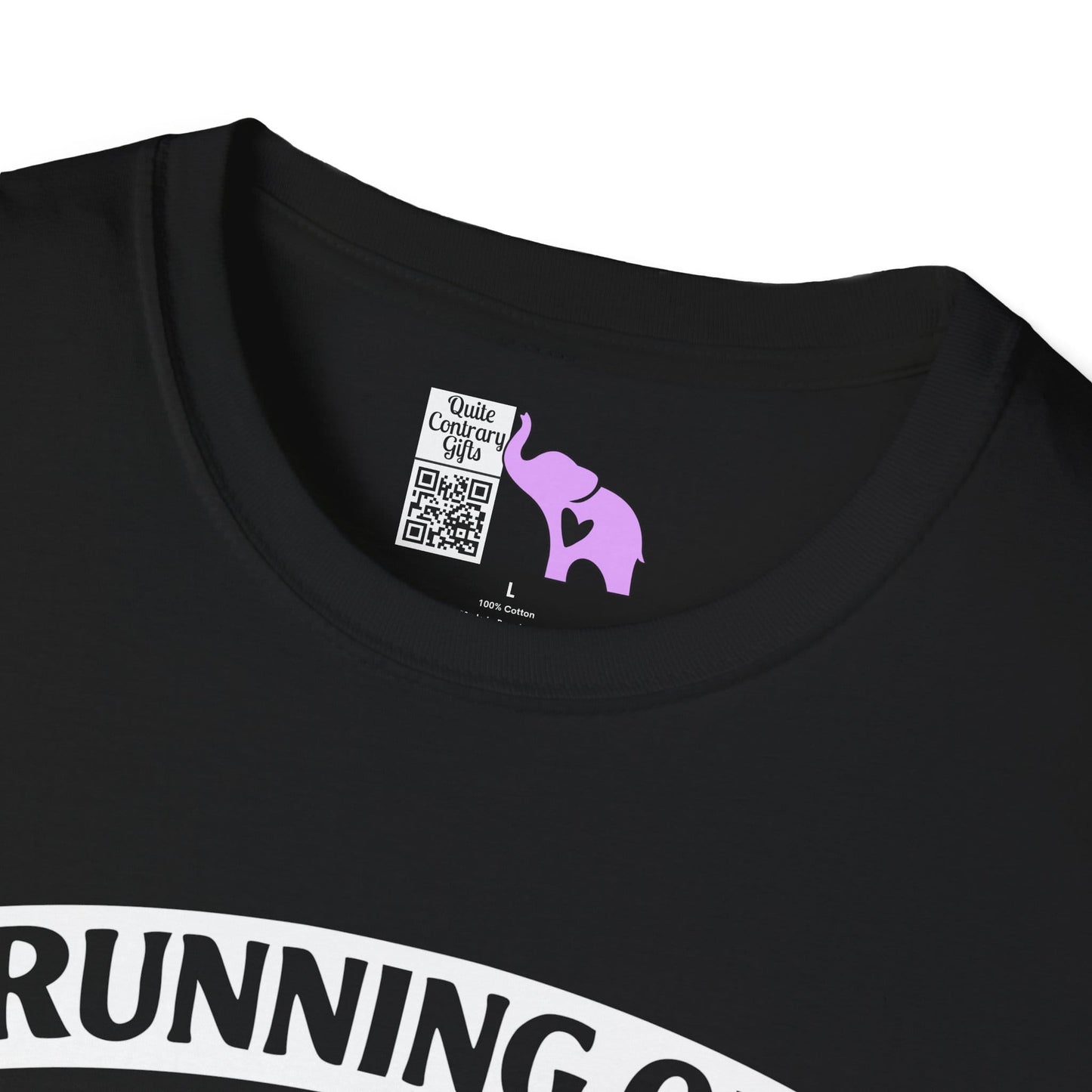 Running on Caffeine and Sarcasm (Roses) Adult T-shirt