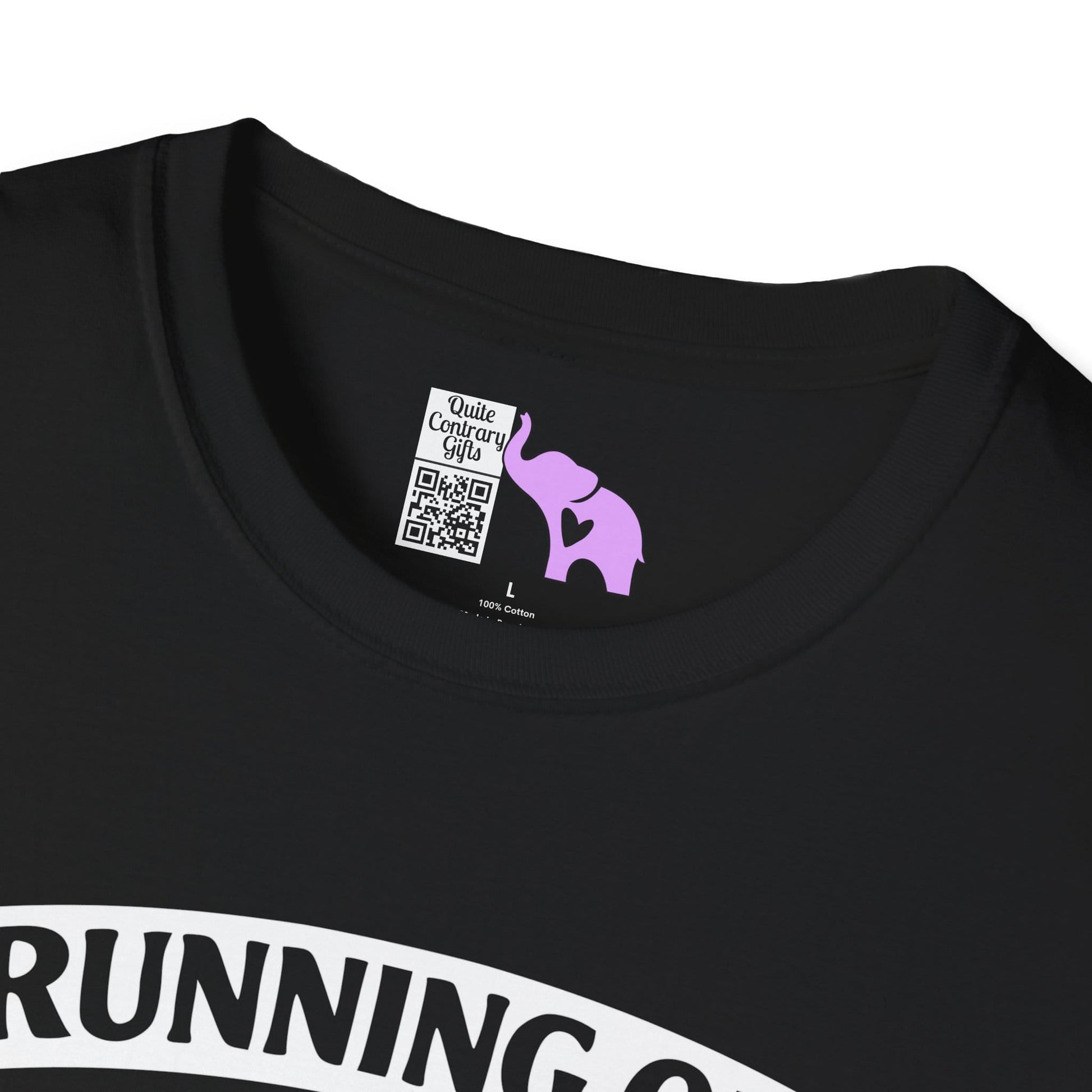 Running on Caffeine and Sarcasm (Roses) Adult T-shirt