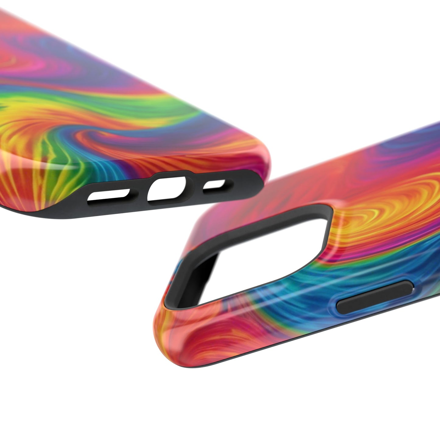 Tie Dye Color Swirl MagSafe® Compatible Tough Case for iPhone