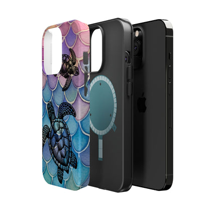 Sea Turtle Silhouette MagSafe® Compatible Tough Case for iPhone