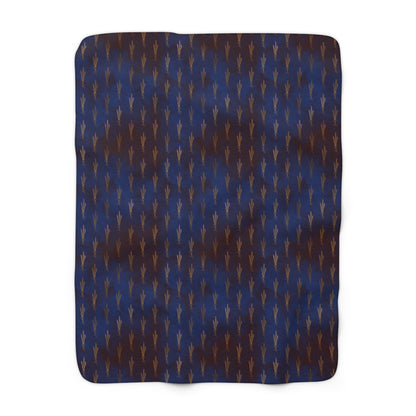 Midnight Sage Bloom Fleece Blanket